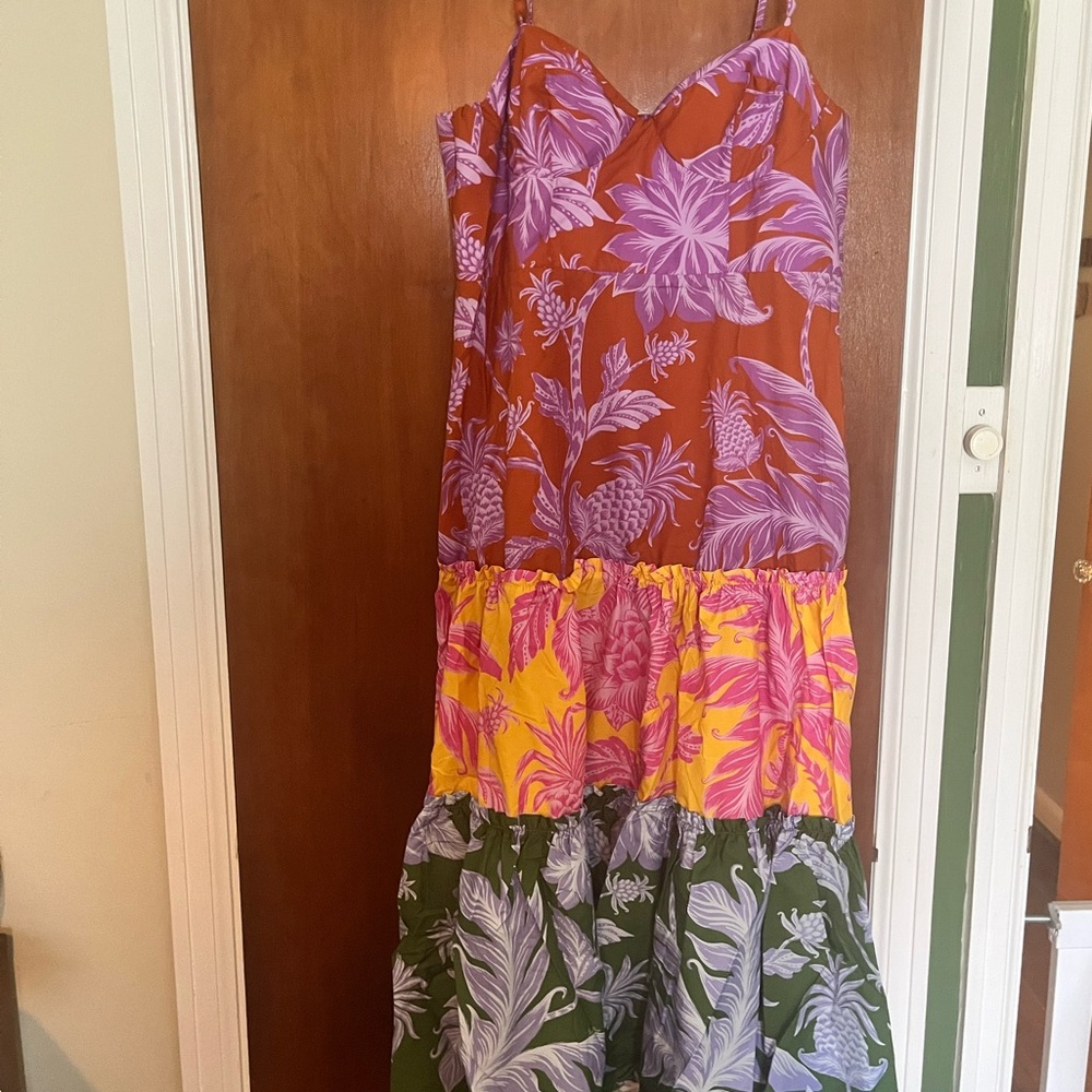 Floral Multicolor Spaghetti Strap Dress